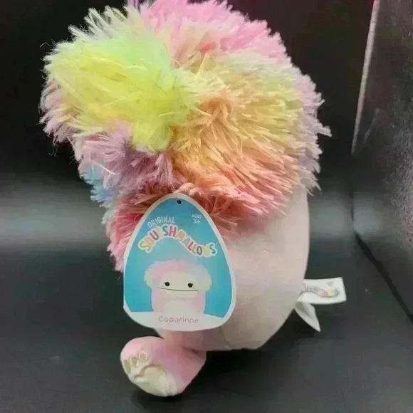Squishmallows Caparinne RARE the Pink Rainbow Bigfoot NWT Multicolor - Picture 7 of 7